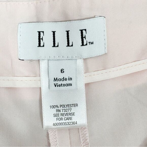 Elle Tie Waist High Rise Shorts Blush Pink 6 Paperbag - Picture 9 of 13